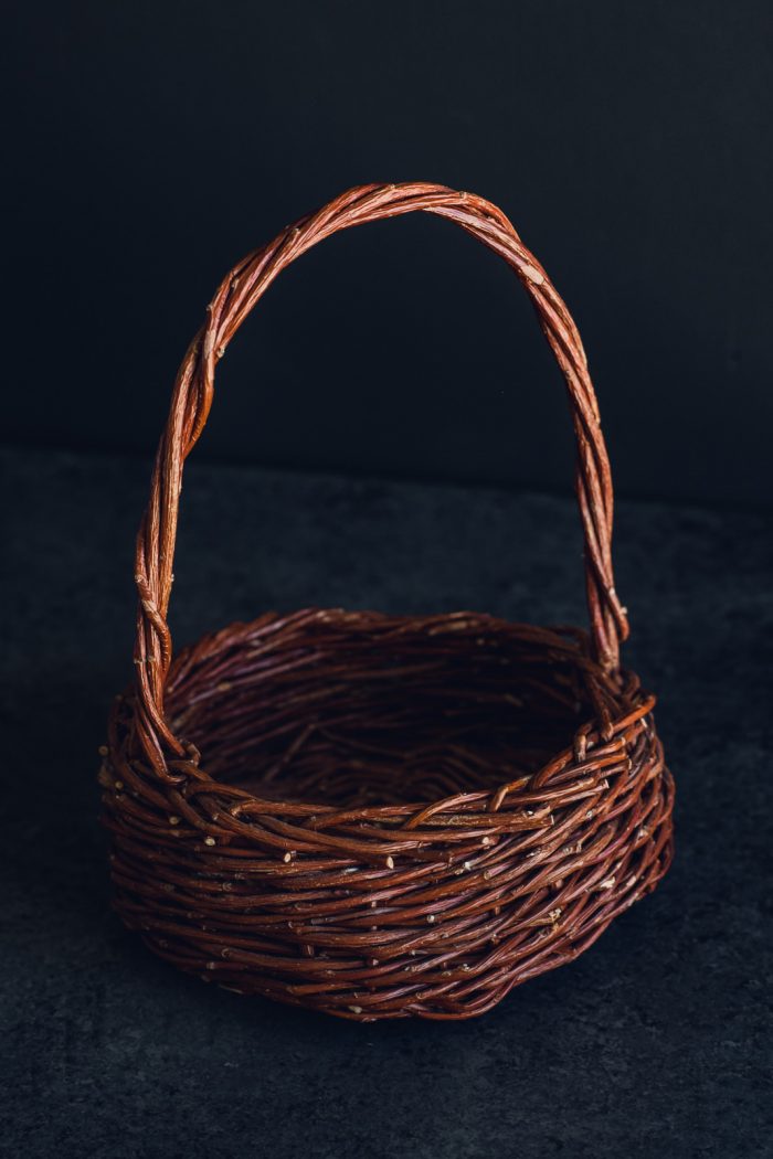 handcrafted natural willow basket