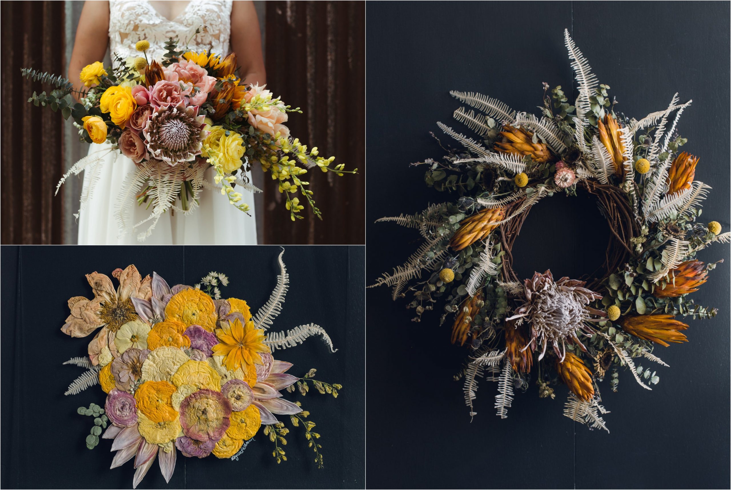 wedding bouquet preservation before and after