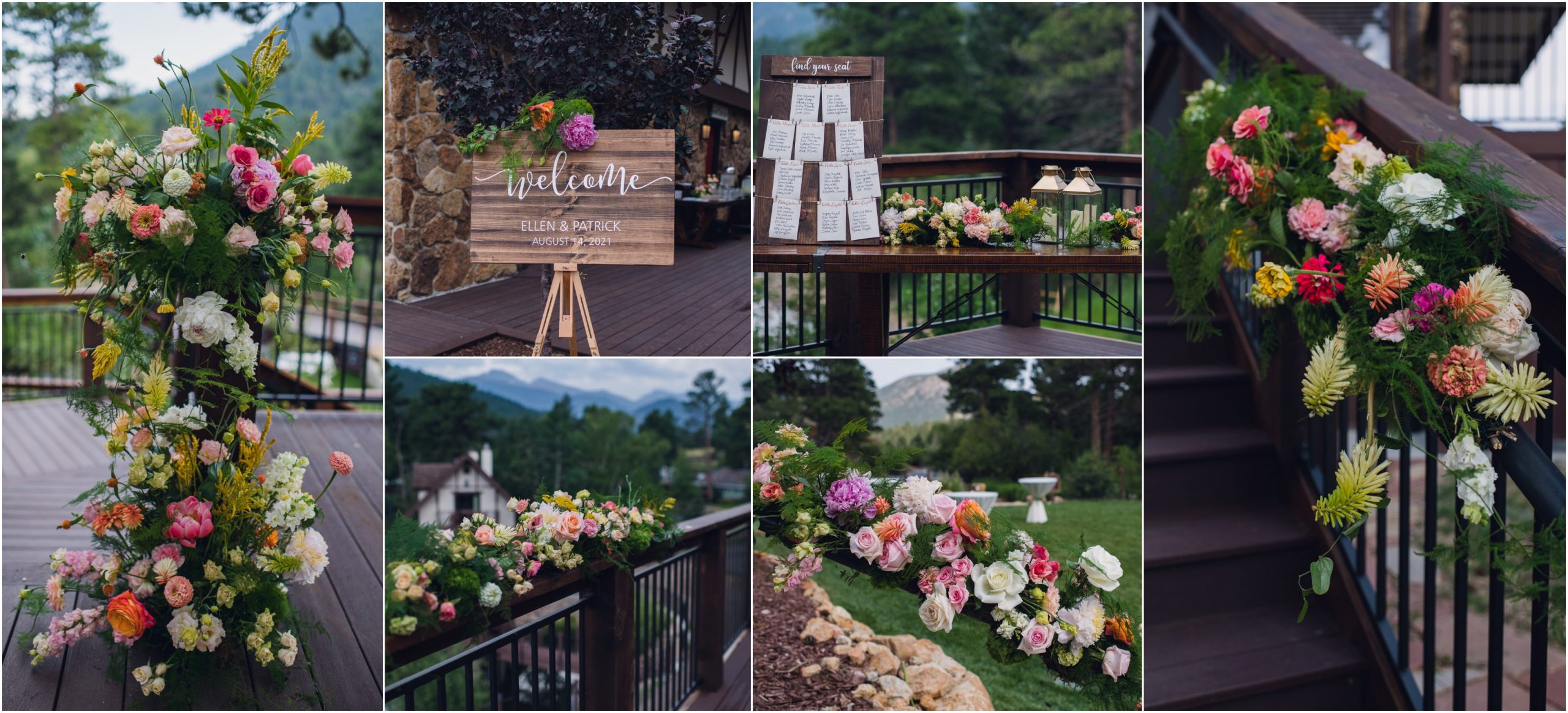 the landings in estes park decorated with lush citrus flowers