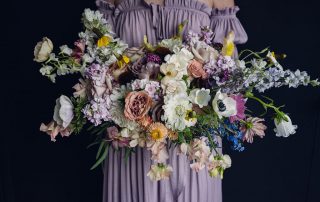 Moody Pastel Bridal Bouquet