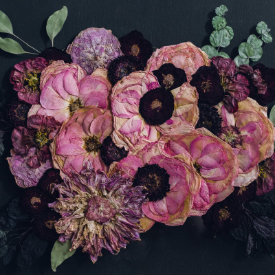 16x20 Bouquet Preservation Art